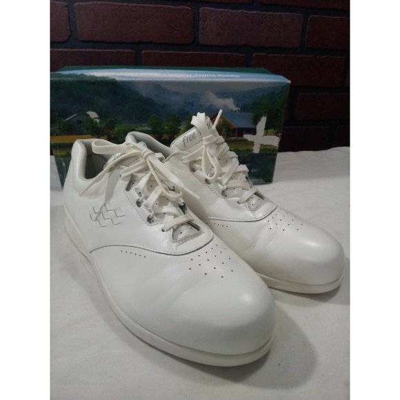 SAS Freetime Free Time White Leather Lace Up 12 N - Picture 1 of 9